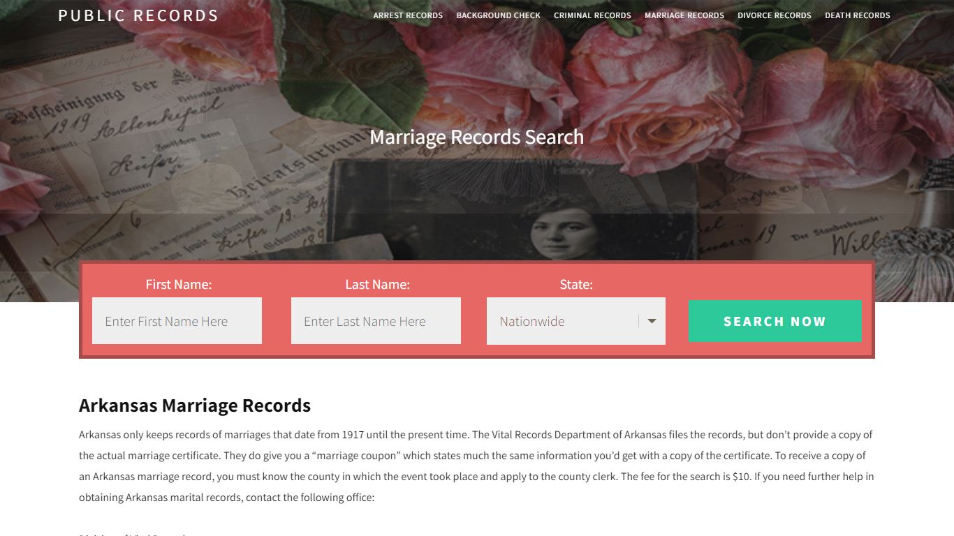 Arkansas Marriage Records | Enter Name and Search. 14Days Free