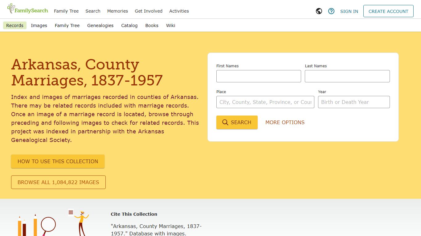 Arkansas, County Marriages, 1837-1957 • FamilySearch